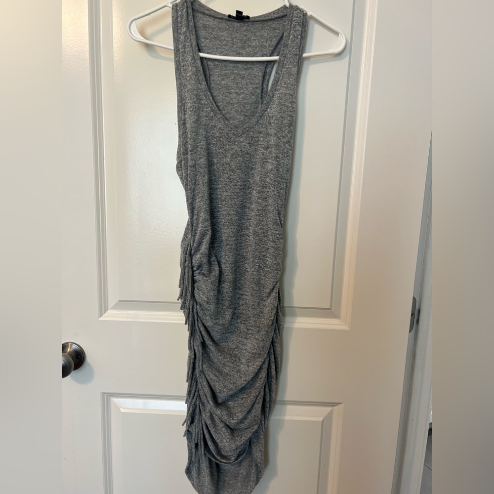 Express Racerback Fringe Dress